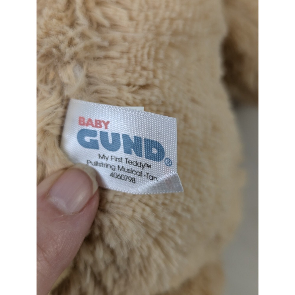 Baby Gund Tan My First Bear Plush Pull String Musical Lullaby 11 Inch 4060798 - Picture 7 of 9